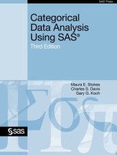 book Categorical Data Analysis Using SAS, Third Edition