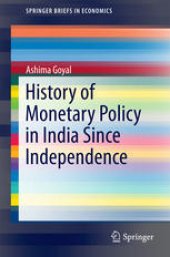 book History of Monetary Policy in India Since Independence