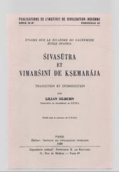 book Śivasūtra et Vimarśinī de Kṣemarāja