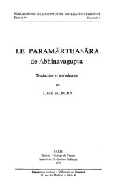 book Le Paramārthasāra de Abhinavaguputa