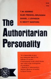 book The Authoritarian Personality