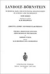 book Molecular Constants from Microwave Spectroscopy