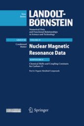 book Chemical Shifts and Coupling Constants for Carbon-13: Part 6: Organic Metalloid Compounds