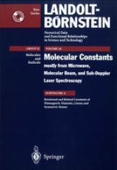 book Rotational Constants of Diamagnetic Diatomic, Linear, Symmetric Top Molecules