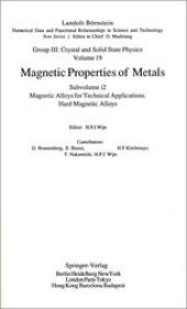 book Magnetic Alloys for Technical Applications. Hard Magnetic Alloys