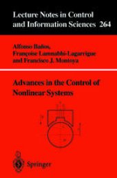 book Advances in the control of nonlinear systems