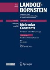 book Non-linear Triatomic Molecules: Part 1α