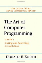 book The Art of Computer Programming, Volume 3:  Sorting and Searching (2nd Edition)