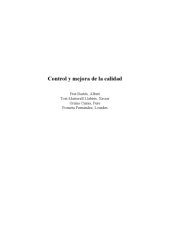 book Métodos estadísticos. Control y mejora de la calidad