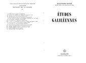 book Études galiléennes