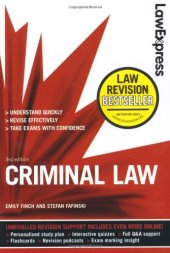 book Law Express: Criminal Law