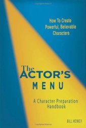 book The Actor's Menu: A Character Preparation Handbook