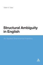 book Structural Ambiguity in English: An Applied Grammatical Inventory