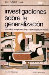 book Investigaciones sobre la Generalización