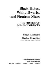 book Black holes, white dwarfs, and neutron stars: the physics of compact objects