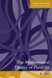 book The mathematical theory of plasticity