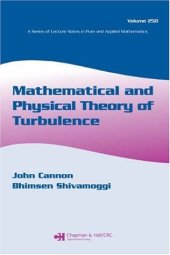 book Mathematical and physical theory of turbulence