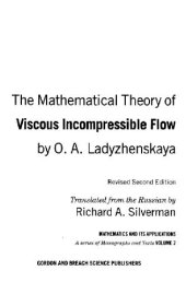 book Mathematical theory of viscous incompressible flow