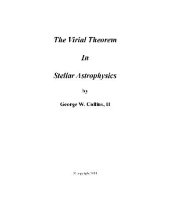 book The Virial Theorem in Stellar Astrophysics