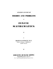 book Theory and Problems of Finite Mathematics. Schaums Outlines