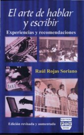 book El arte de hablar  y escribir: experiencias y recomendaciones