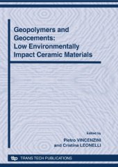 book 12th INTERNATIONAL CERAMICS CONGRESS PART H. Geopolymers and Geocements: Low Environmentally Impact Ceramic Materials