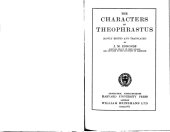 book The Characters of Theophrastus