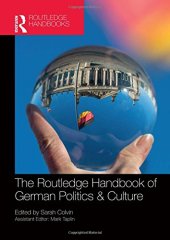 book The Routledge Handbook of German Politics & Culture