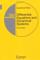 book Differential Equations and Dynamical Systems