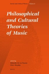 book Philosophical and Cultural Theories of Music