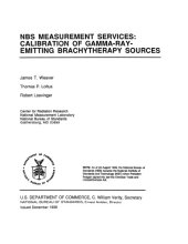 book NBS Measurement Services: Calibration of Gamma-Ray-Emitting Brachytherapy Sources