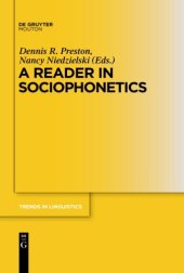 book A Reader in Sociophonetics