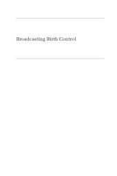 book Broadcasting Birth Control: Mass Media and Family Planning