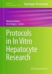 book Protocols in In Vitro Hepatocyte Research