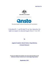 book Calculated K, L and M-shell X-ray line intensities for light ion impact on selected targets from Z=6 to 100