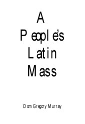 book A People's Latin Mass