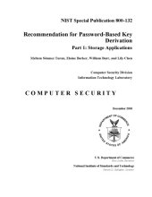 book Recommendation for Password-Based Key Derivation - Part 1: Storage Applications