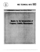 book Models for the Interpretation of Frequency Stability Measurements