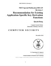 book Recommendation for Existing Application-Specific Key Derivation Functions