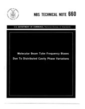 book Molecular Beam Tube Frequency Biases Due To Distributed Cavity Phase Variations
