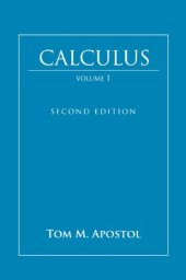 book Calculus, Vol. 1: One-Variable Calculus, with an Introduction to Linear Algebra