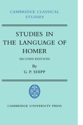 book Studies in The Language of Homer