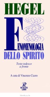 book Fenomenologia dello spirito