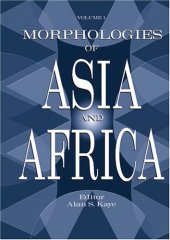 book Morphologies of Asia and Africa