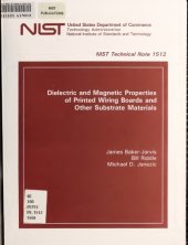 book Dielectric and Magnetic Properties of Printed Wiring Boards and Other Substrate Materials