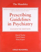 book The Maudsley prescribing guidelines in psychiatry