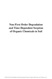 book Non-first order degradation and time-dependent sorption of organic chemicals in soil