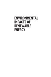 book Environmental Impacts of Renewable Energy