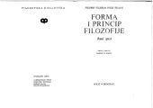 book Forma i princip filozofije. Rani spisi