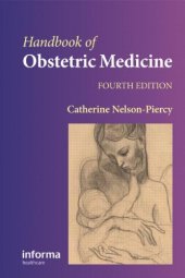 book Handbook of obstetric medicine